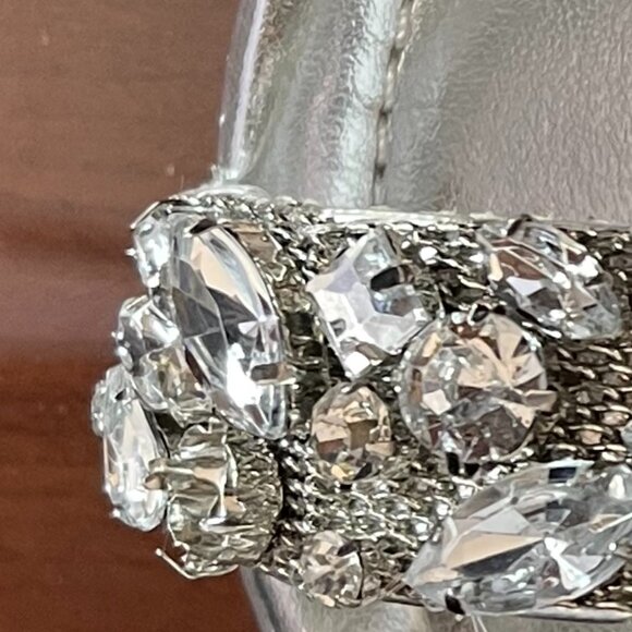 Rhinestone Ankle Strap Heels/Size 6 1/2 - Picture 5 of 5